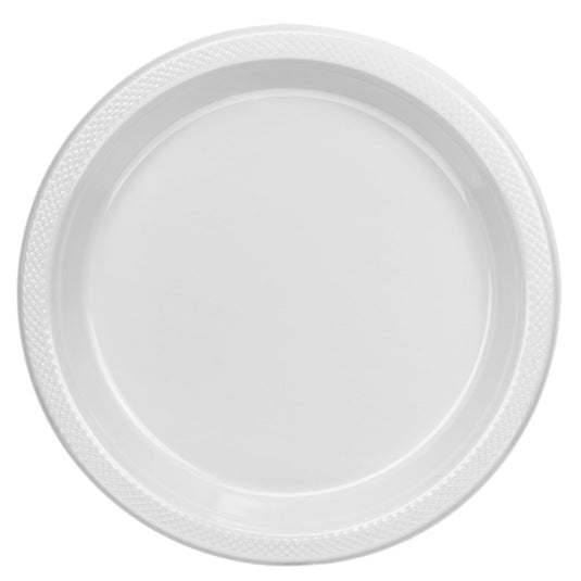 Hanna K. Signature heavy weight Plastic Plates White 10" Disposable Plates Hanna K Signature