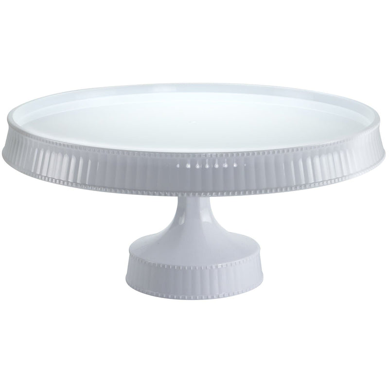 Load image into Gallery viewer, Premium Extra Heavyweight White Cake Plastic Stands 10.5&quot; Disposable Lillian
