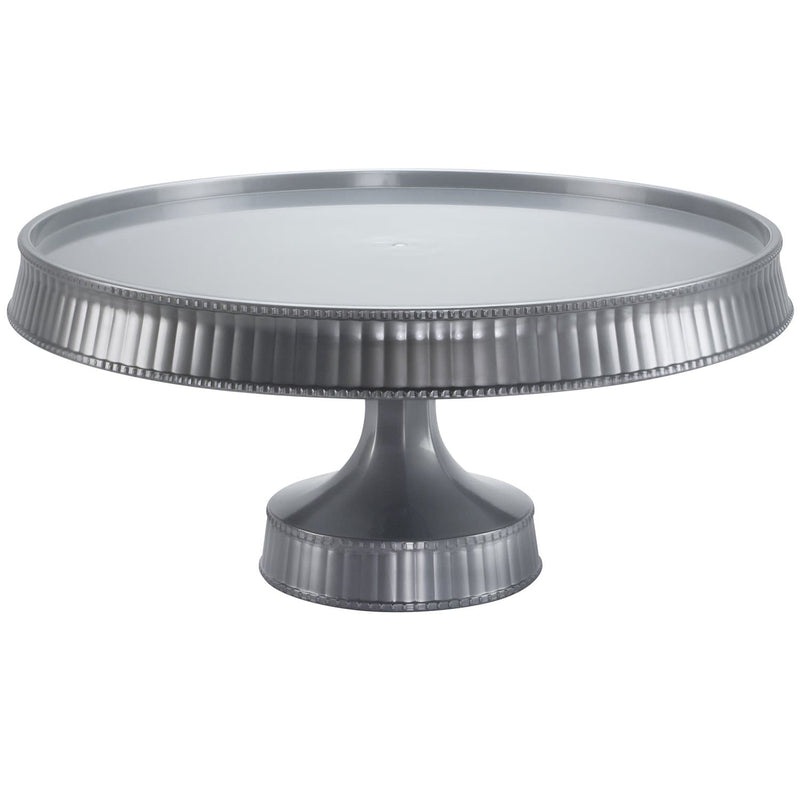 Load image into Gallery viewer, Premium Extra Heavyweight Silver Cake Plastic Stands 10.5&quot; Disposable Lillian
