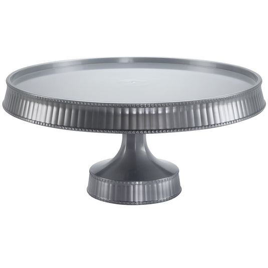 Premium Extra Heavyweight Silver Cake Plastic Stands 10.5