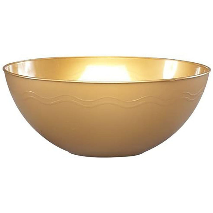 Gold Plastic Bowl 60 oz Serverware Hanna K Signature