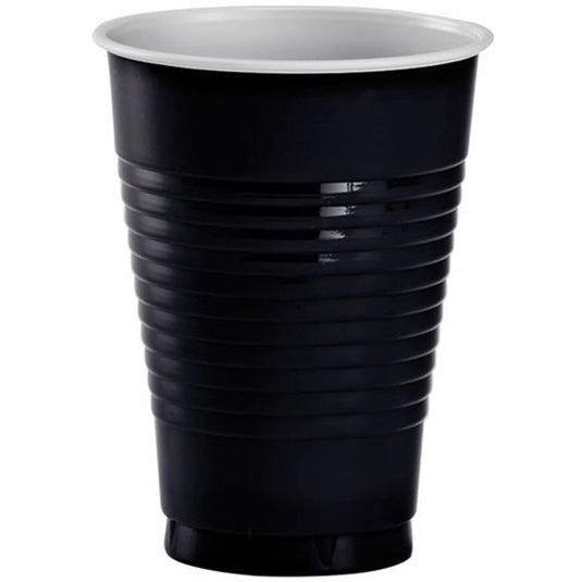 *WHOLESALE* Hanna K. Signature Plastic Cups Black 18 oz: 600CT Cups Hanna K Signature