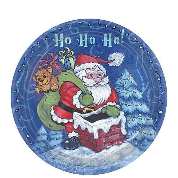 Christmas Santa Premium Heavyweight Dinner Paper Plates 7