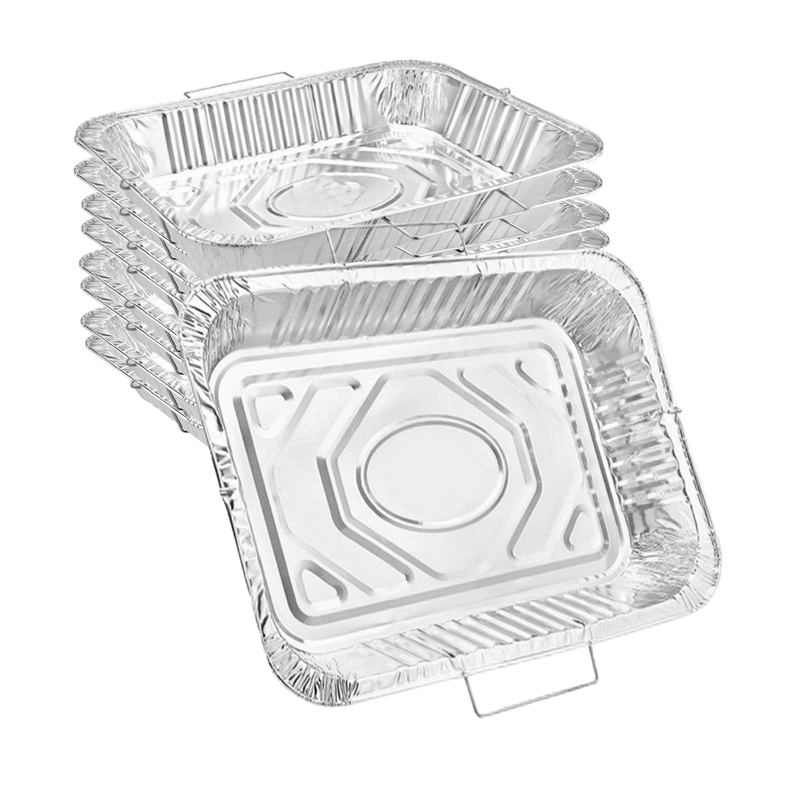 Load image into Gallery viewer, Disposable Aluminum 9X13 inches Half Size Pans with Handle Rack Half Size Pans VeZee
