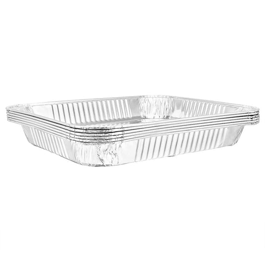 Disposable Aluminum Half Size Medium/ SHALLOW Pans Disposable VeZee