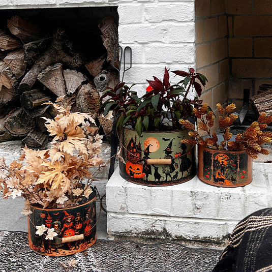 Halloween Metal Buckets, Set of 3 General ABH