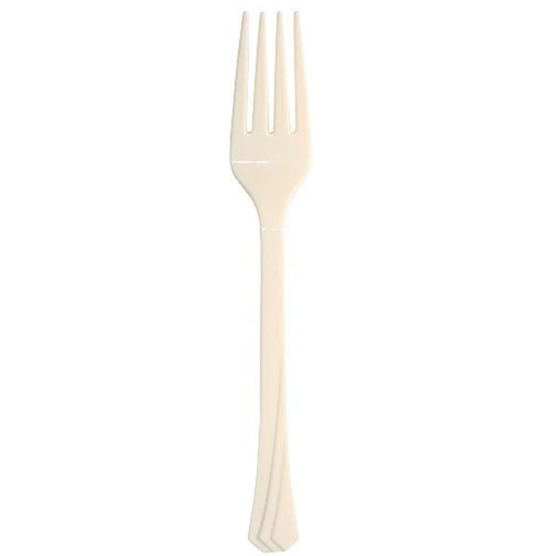 Load image into Gallery viewer, *WHOLESALE* Hanna K. Signature Heavyweight Plastic Fork Ivory: 1224CT Cutlery Hanna K Signature
