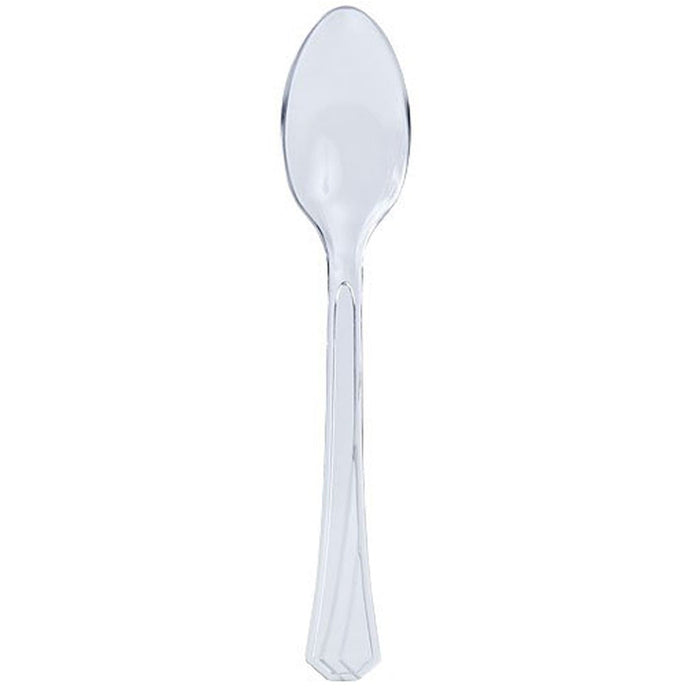 Hanna K. Signature Heavyweight Plastic Teaspoon Clear Cutlery Hanna K Signature