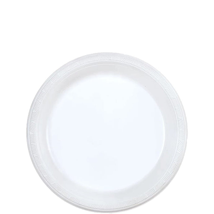 Hanna K. Signature Heavy weight Plastic Plates White 7