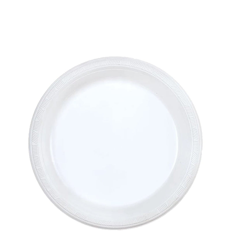 Load image into Gallery viewer, Hanna K. Signature Heavy weight Plastic Plates White 7&quot; Disposable Plates Hanna K Signature
