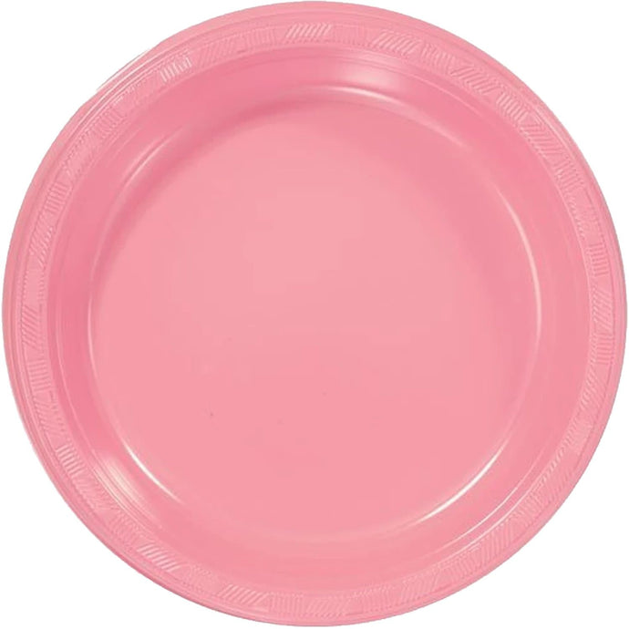 Hanna K. Signature Plastic Plates Pink 10