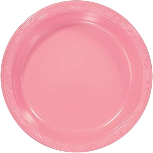 Hanna K. Signature Plastic Plates Pink 10" Disposable Plates Hanna K