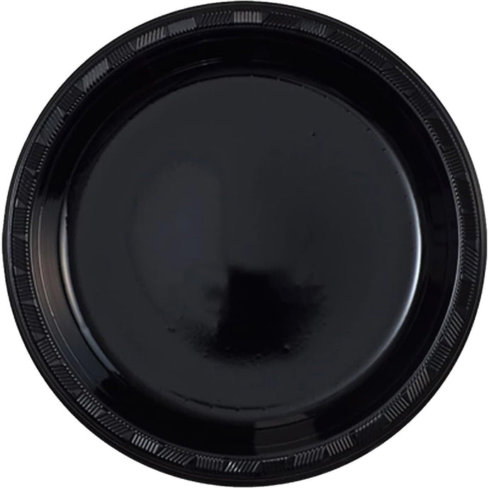 Hanna K. Signature Plastic Plates Black 10