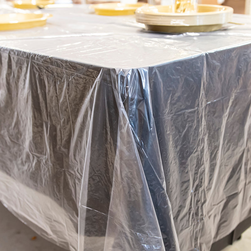 Load image into Gallery viewer, Kitchen Selection Clear Heavy-Weight Table Covers: Size 60&quot;X120&quot; Table Covers VeZee
