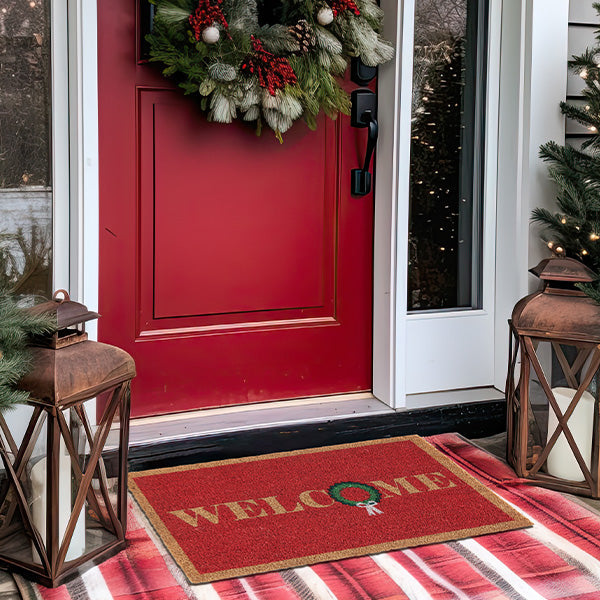 Welcome Christmas Doormat Whats trending CT