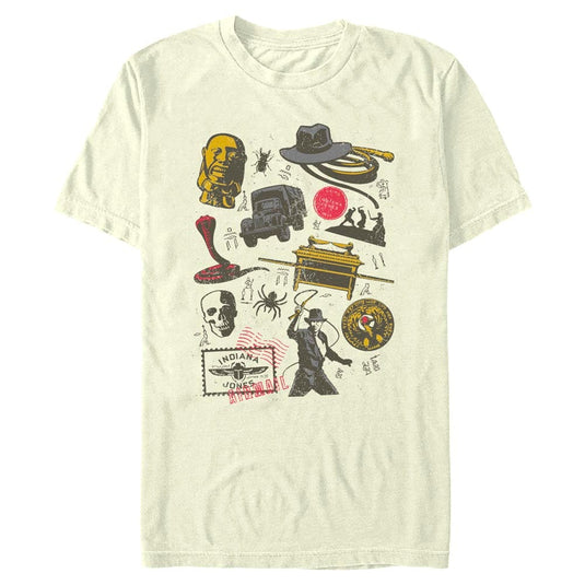 Indiana Jones - Icon Jumble - T-Shirt Apparel Fifth Sun