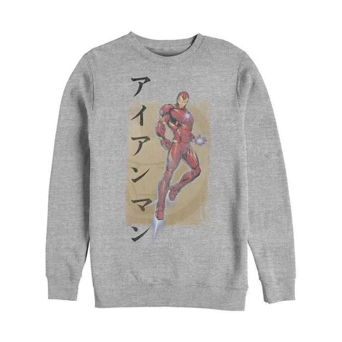 Iron Man - Katakana - Crewneck Sweatshirt Apparel Fifth Sun