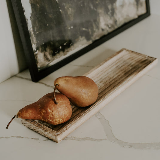 Rustic Rectangular Wood Tray Gift Sweet Water Decor