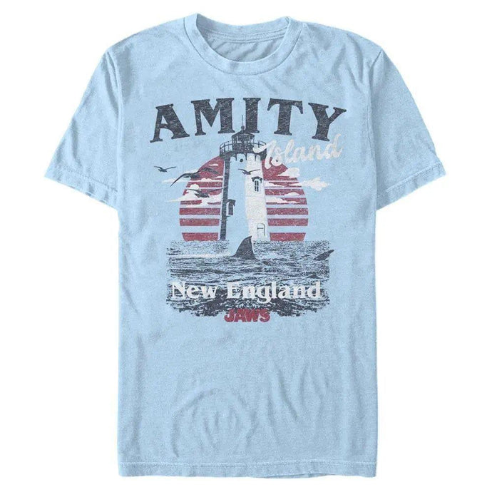 Jaws - Distressed Amity Island Tourist Shirt - T-Shirt Apparel Fifth Sun