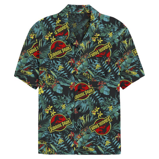 Jurassic Park - Tropical Raptor - Button Down Apparel Fifth Sun