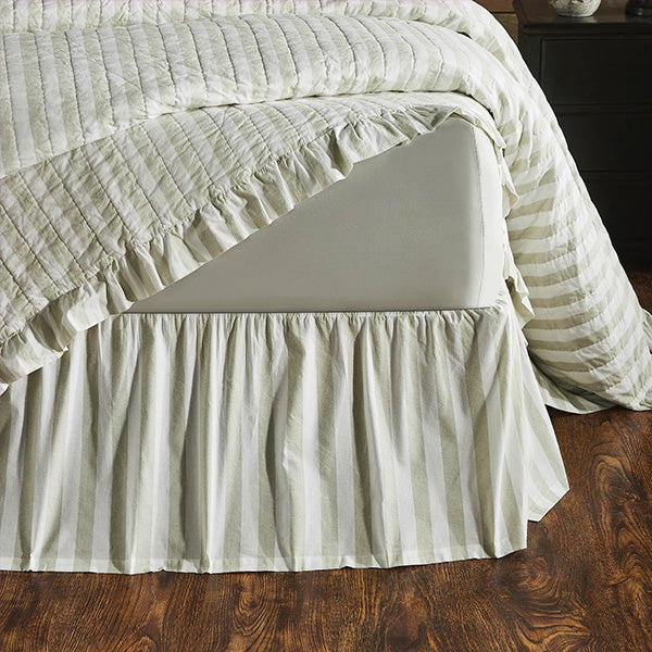 Load image into Gallery viewer, Farmhouse Striped Ruffle Bedding, Choose Your Style Whats trending VHC
