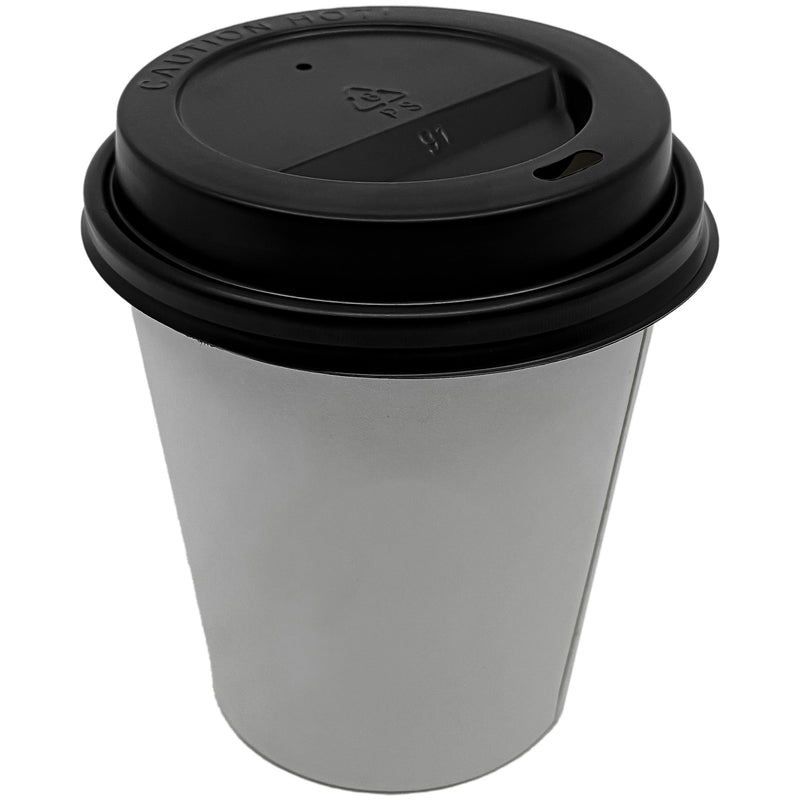 Load image into Gallery viewer, *WHOLESALE* Disposable - Dome Lids for 10/12/16oz. Poly-Paper Hot/Cold Cups | 1000 ct. Paper Cups VeZee
