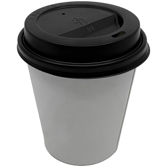 *WHOLESALE* Disposable - Dome Lids for 10/12/16oz. Poly-Paper Hot/Cold Cups | 1000 ct. Paper Cups VeZee