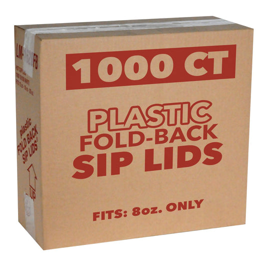 *WHOLESALE* Disposable - Lids for ONLY 8oz. Poly-Paper Hot/Cold Cups | 1000 ct. Paper Cups VeZee