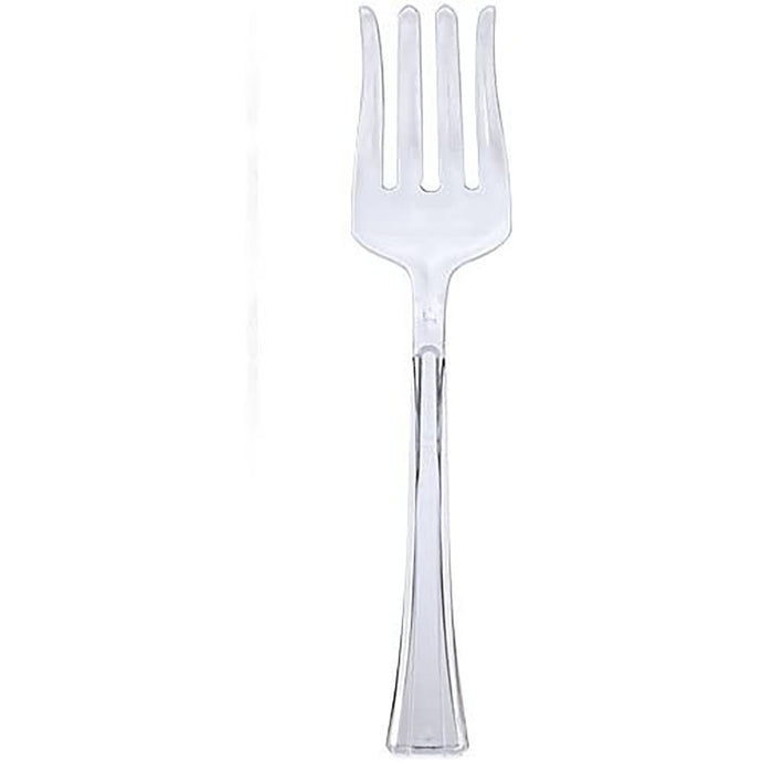 99¢ Clear Heavyweight Plastic Salad Serving Fork 12