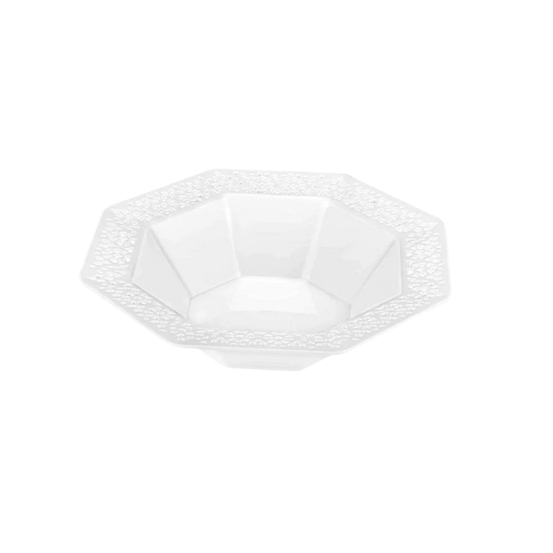 Load image into Gallery viewer, Lillian Tablesettings Lacetagon Plastic Plate Pearl 5 oz Bowls Lillian
