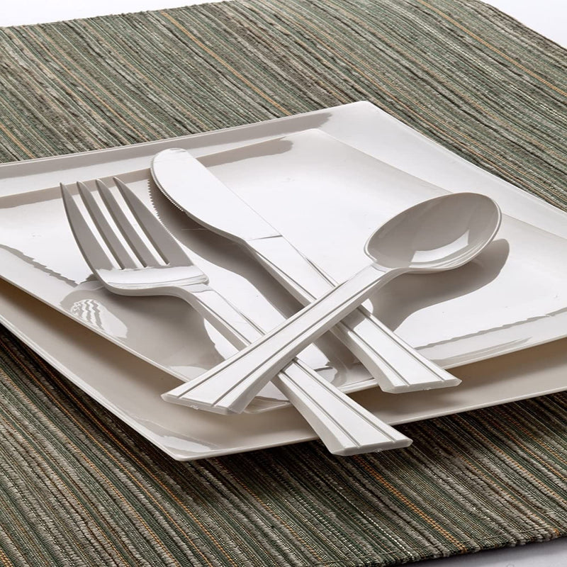 Load image into Gallery viewer, Lillian Tablesettings Extra Strong Quality Premium Plastic Fork Sahara Cutlery Lillian
