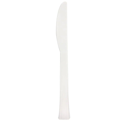 Lillian Tablesettings Extra Strong Quality Pearl Premium Plastic Knife Cutlery Lillian