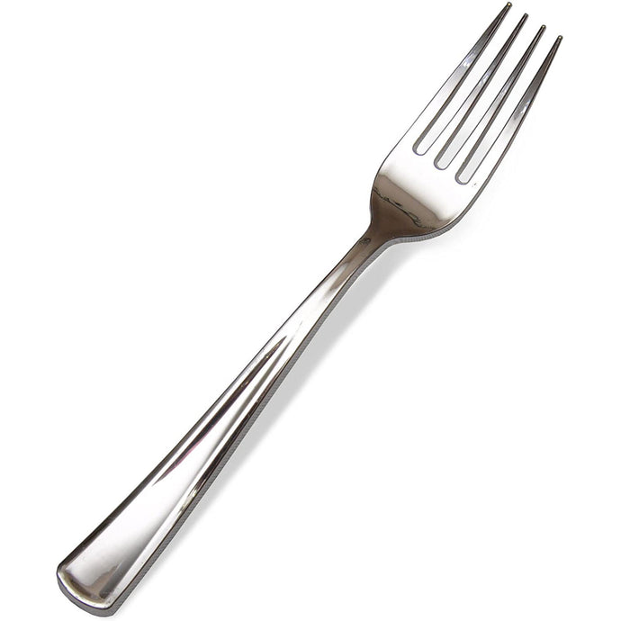 Premium Plastic Fork Polished Silver Tablesettings Lillian