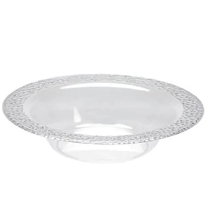 Load image into Gallery viewer, Lillian Tablesettings Pebbled Plastic Bowl Clear 14 oz Tablesettings Lillian
