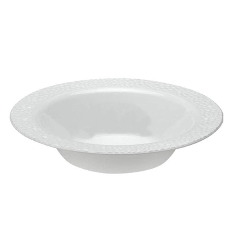 Load image into Gallery viewer, Pebbled Soup Bowls White Rim 14 oz Elegant Bowls Lillian
