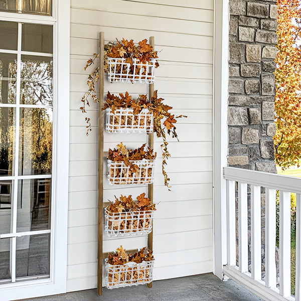 Wooden Ladder With Baskets General VIP