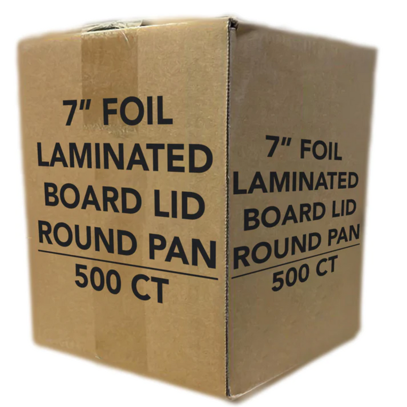 Load image into Gallery viewer, *WHOLESALE* Board Lids for 7&quot; Aluminum Round Pan| 500 ct/case Disposable VeZee
