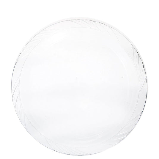 Lightweight Plastic Dinner Plates frosty Clear 9