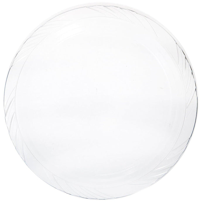 Lightweight Plastic Plates frosty Clear 10