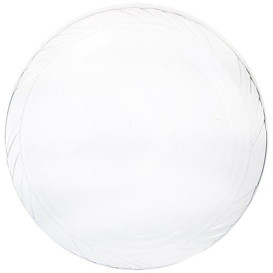 Lightweight Plastic Plates frosty Clear 10" Disposable Plates Blue Sky