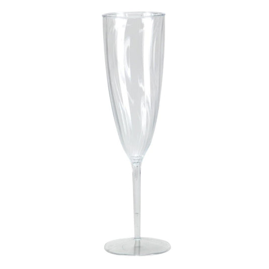 Lillian Tablesettings Elegant Plastic Champagne Flutes Clear 6 oz Cups Lillian