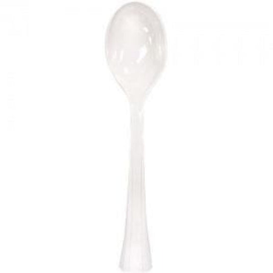 Lillian Tablesettings Extra Strong Quality Pearl Premium Plastic Soupspoons Cutlery Lillian