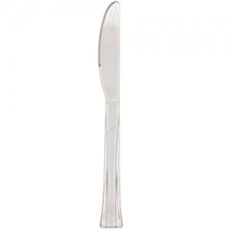 Load image into Gallery viewer, Lillian Tablesettings Extra Strong Quality Premium Clear Plastic Knives Cutlery Lillian
