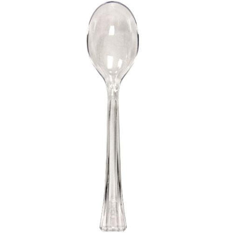 Load image into Gallery viewer, Lillian Tablesettings Extra Strong Quality Premium Plastic Clear Soup Spoons Cutlery Lillian
