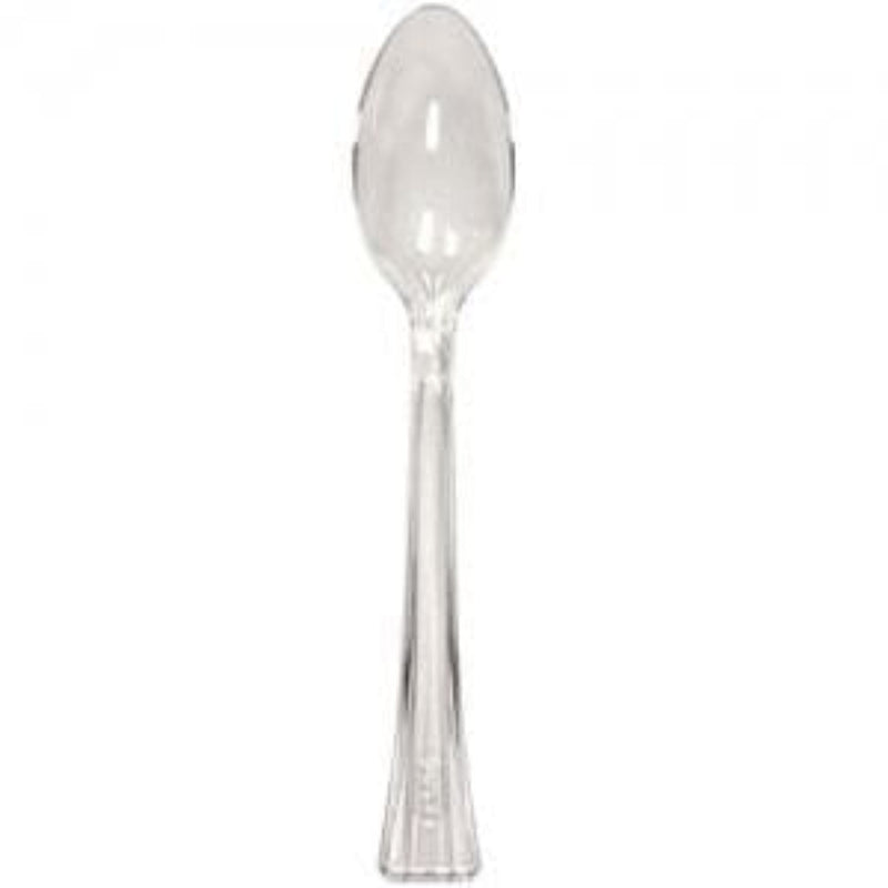 Load image into Gallery viewer, Lillian Tablesettings Extra Strong Quality Premium Plastic Clear Teaspoons Cutlery Lillian
