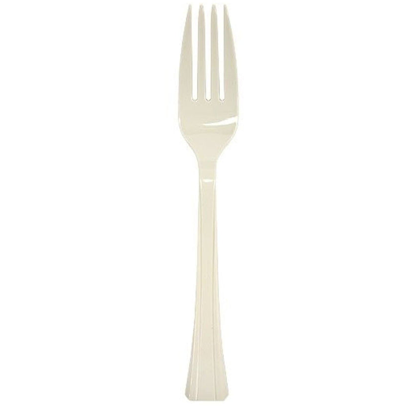 Load image into Gallery viewer, Lillian Tablesettings Extra Strong Quality Premium Plastic Fork Sahara Cutlery Lillian
