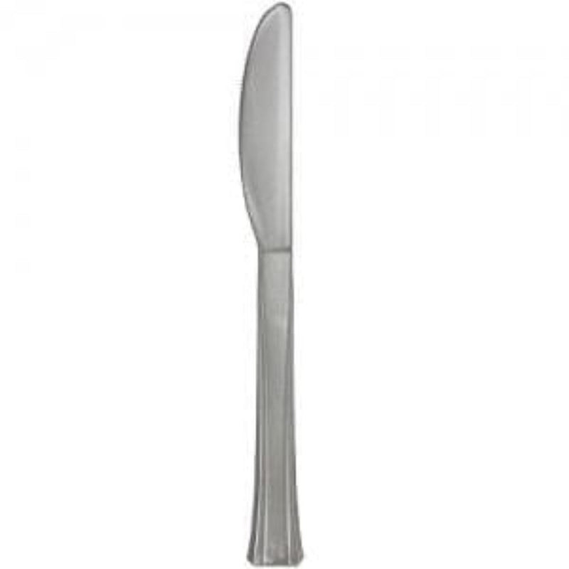 Load image into Gallery viewer, Lillian Tablesettings Extra Strong Quality Premium Plastic Silver Knives Cutlery Lillian
