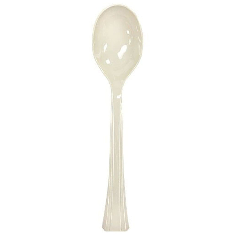 Load image into Gallery viewer, Lillian Tablesettings Extra Strong Quality Premium Plastic Soupspoon Sahara Cutlery Lillian
