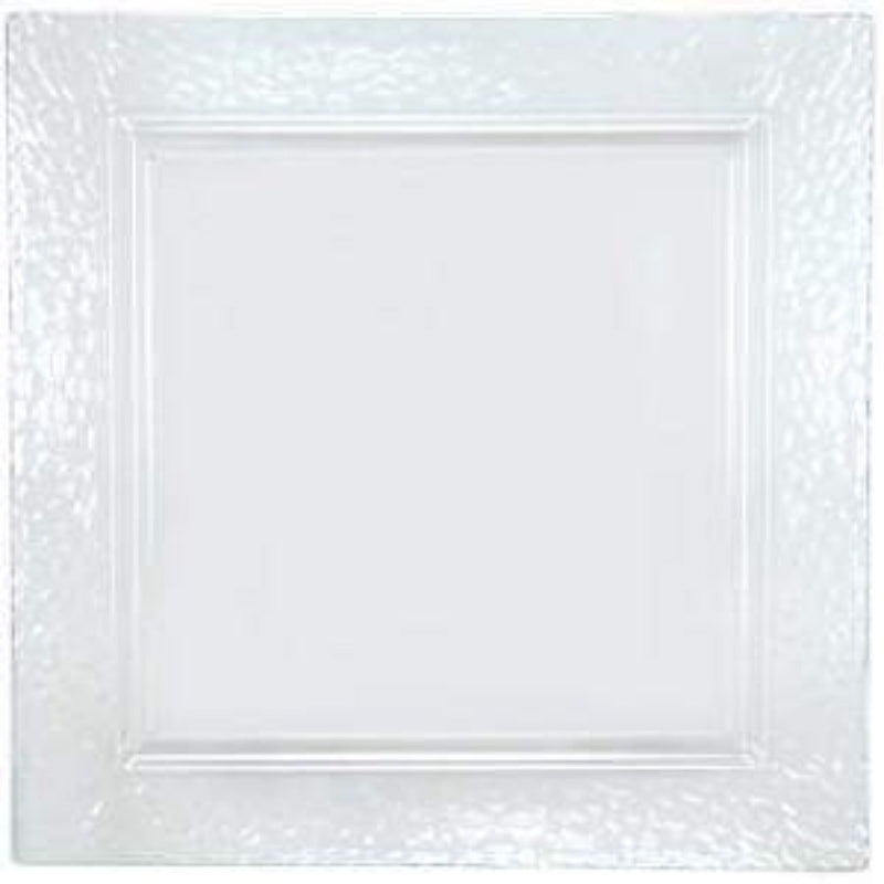 Load image into Gallery viewer, Lillian Tablesettings Square Pebbled tray Clear 12&quot; Serverware Lillian
