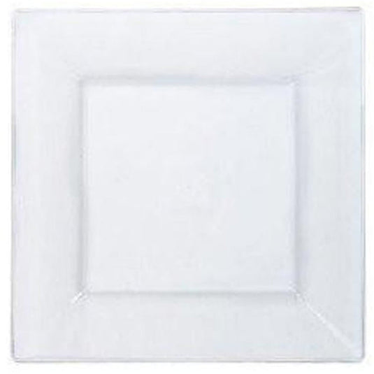 Lillian Tablesettings Square Plastic Dinner Plates Clear 10.75